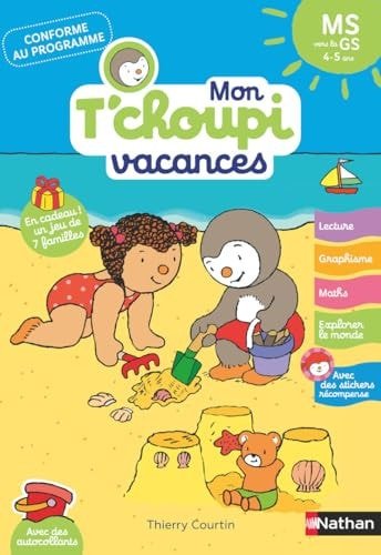 Mon T'choupi vacances MS vers la GS - Book - Clotilde French Bookstore