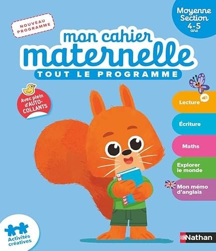 Mon cahier maternelle Moyenne Section Tout le programme - Book - Clotilde French Bookstore