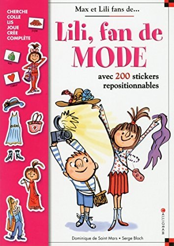 Lili fan de mode Avec 200 stickers repositionnables - Book - Clotilde French Bookstore