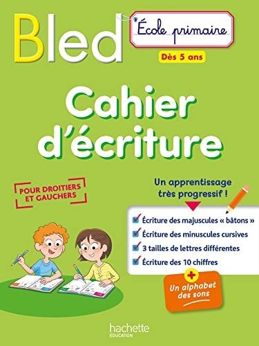 BLED Cahier d'écriture - Book - Clotilde French Bookstore