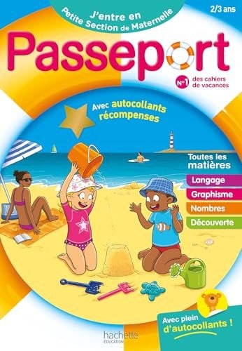 J'entre en Petite Section de Maternelle Avec autocollants récompenses - Book - Clotilde French Bookstore
