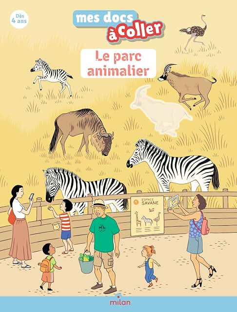 Le parc animalier: j'apprends avec mes autocollants !