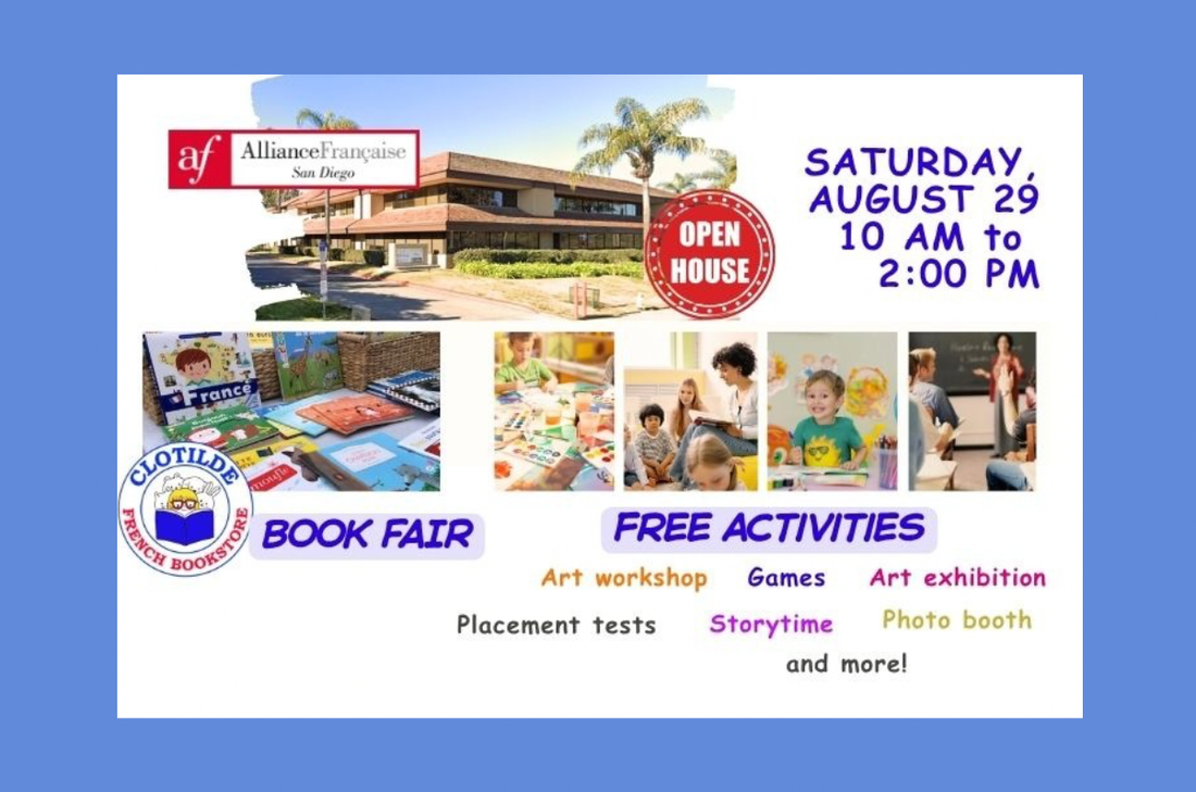 Bookfair at the Open House of the Alliance Française of San Diego - Clotilde French Bookstore