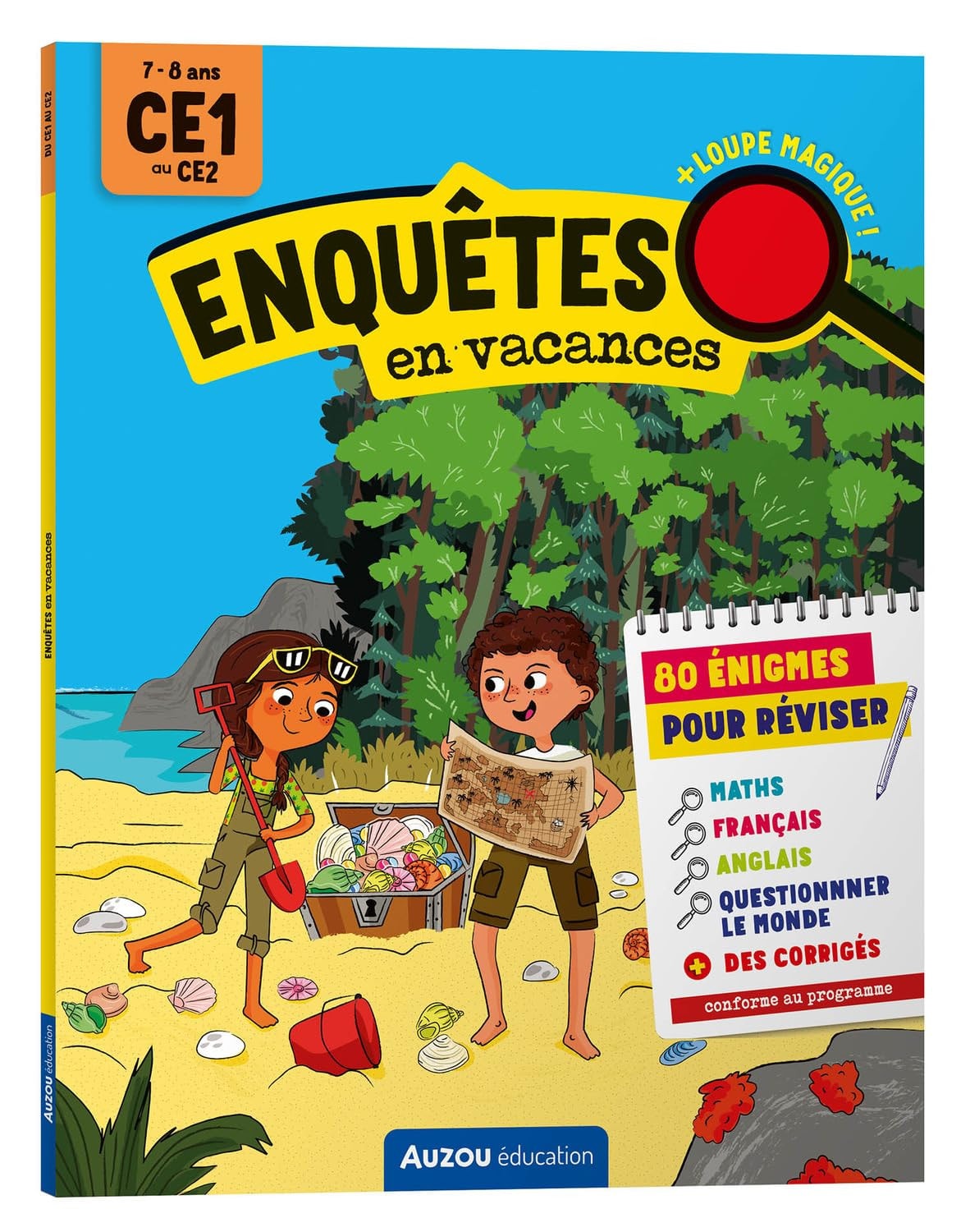 Enquêtes en vacances CE1 au CE2 Avec une loupe magique