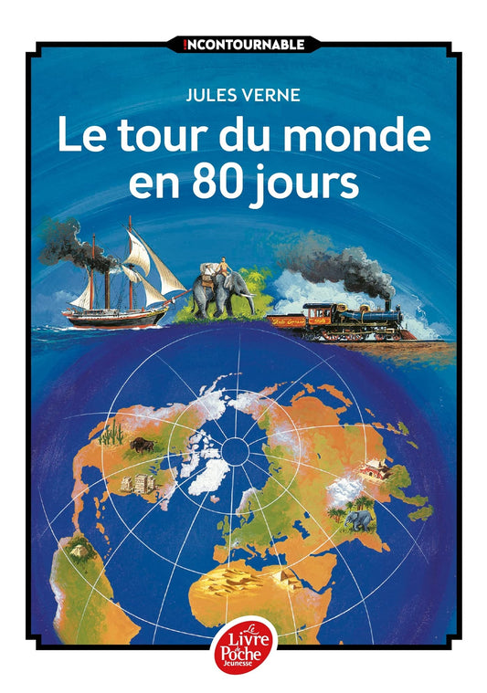 Le tour du monde en 80 jours - Jules Verne - Book - Clotilde French Bookstore