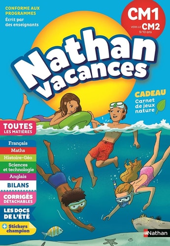 Cahier de vacances Nathan - CM1-CM2
