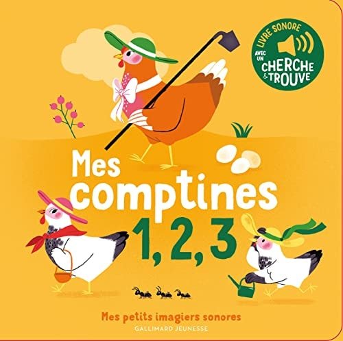 Mes comptines 1, 2, 3 Des sons à écouter, des images à regarder - Book - Clotilde French Bookstore