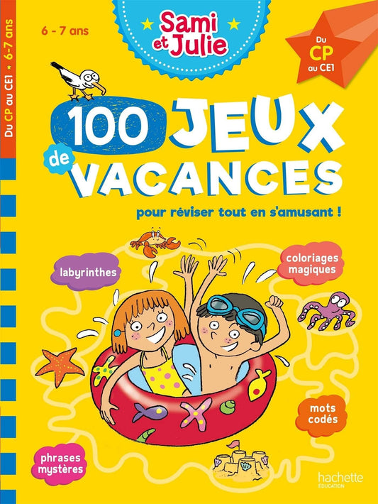 100 jeux de vacances Du CP au CE1. Avec 1 crayon - Book - Clotilde French Bookstore