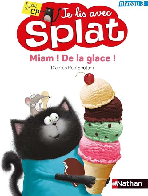 Je lis avec Splat - Miam! De la glace!