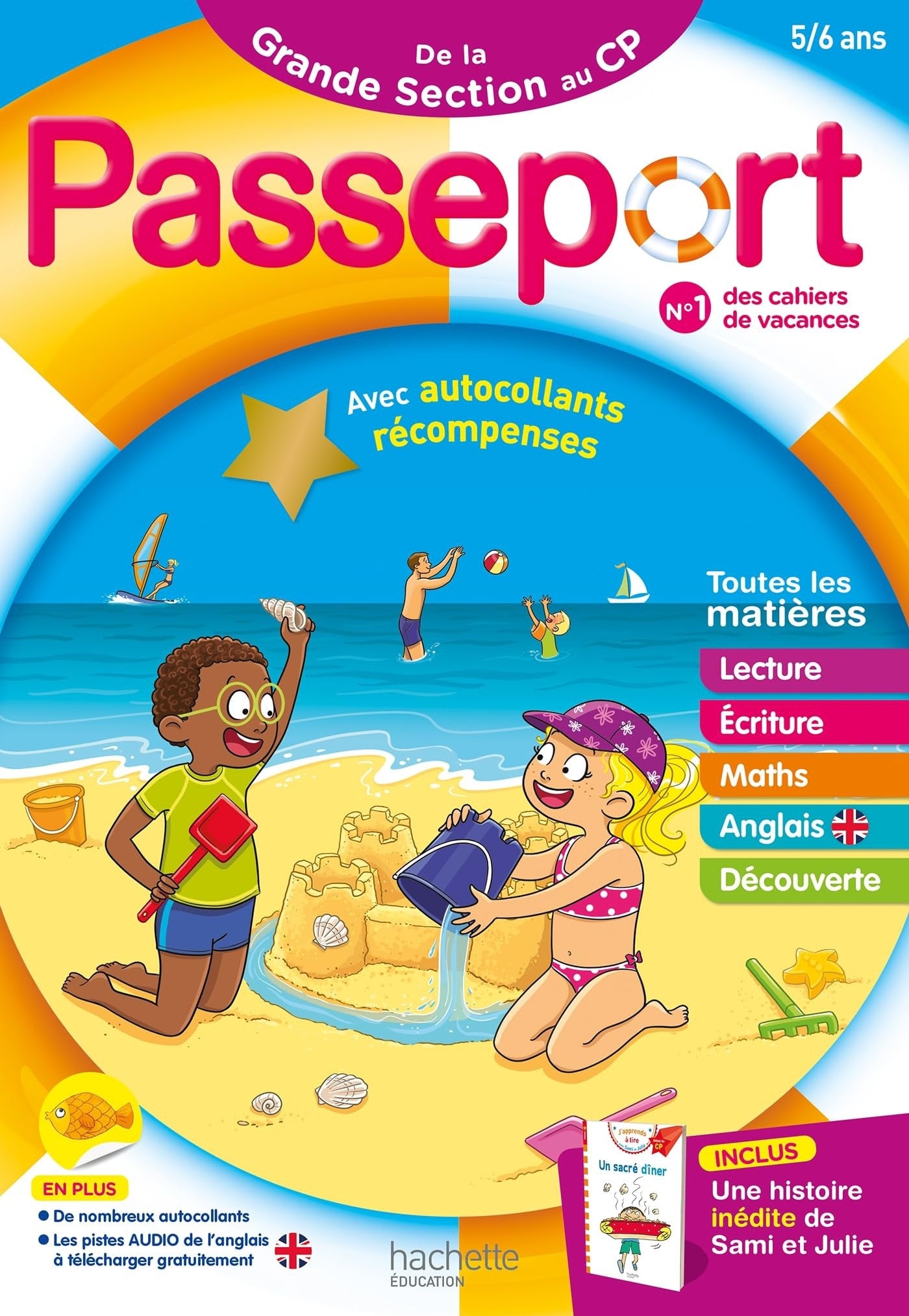 Passeport de la Grande Section au CP Avec autocollants récompenses - Book - Clotilde French Bookstore