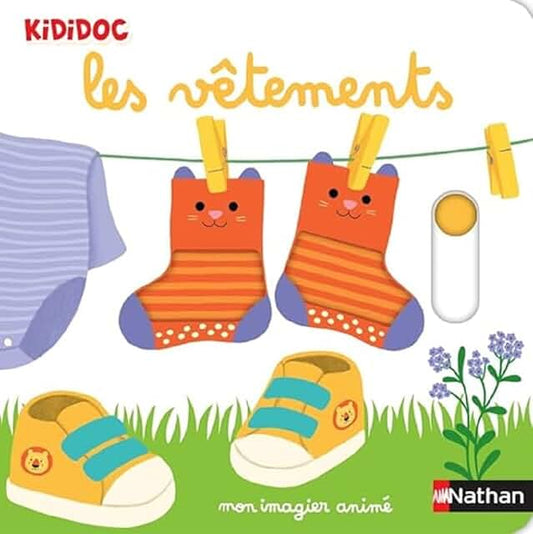 Kididoc, mon imagier animé- Les vêtements